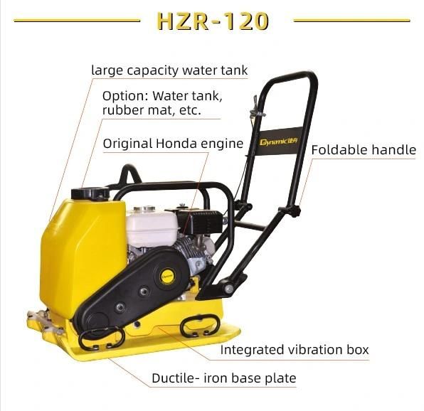 Construction Machine (HZR-90) Gasoline Plate Compactor