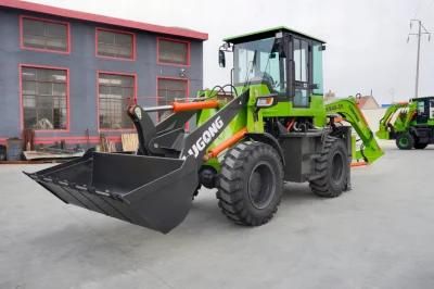 Lugong 8.2 Ton Hydraulic - Mechanical Mini Wheel Loader Backhoe Price