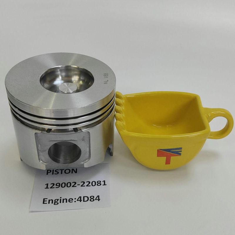 High-Performance Diesel Engine Engineering Machinery Parts Piston 129002-22081 for Engine Parts 4D84 PC30mr-1/3D84 Generator Set