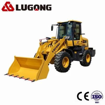 Lugong New Type Strong Small Wheel Loader Mini Loader Compact Loader for Agriculture