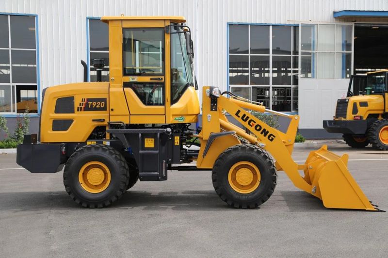 Lugong Mini Wheel Loader as Backhoe Loader and Skid Steer Loader Good Construction Equipment