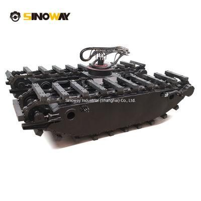 Custom Amphibious Pontoon with Floating Tracks