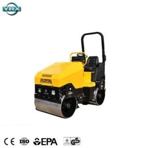 2019 Hot Selling 1700kg Double Drum Hydraulic Ride-on Vibratory Roller