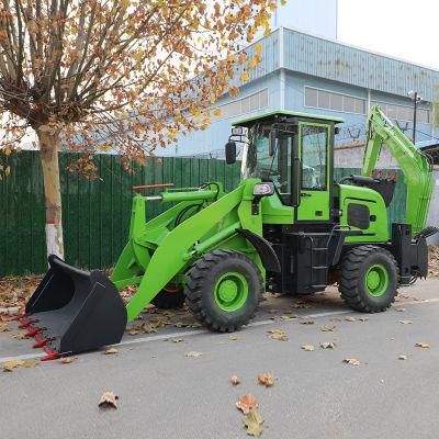 Hydraulic Tractor with Front End Loader and Backhoe for Agriculture Usage
