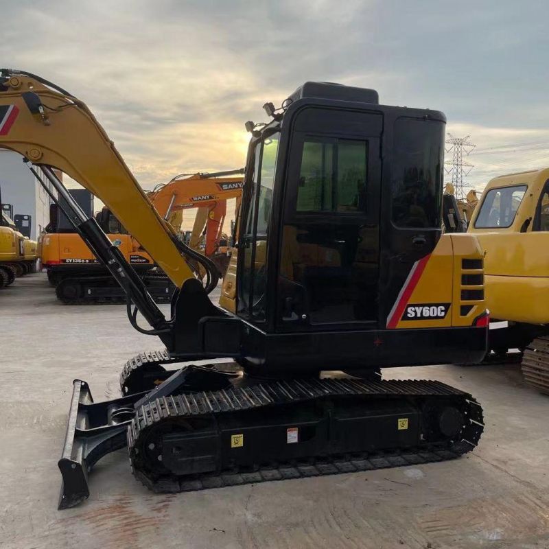 Used Excavator 6 Ton Crawler Hydraulic Crawler Small Mini Excavator Good Condition Mining Secondhand Excavadora Usada Sany Sy60c Pell Producto Excavators