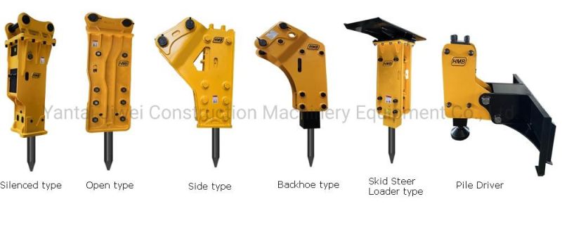 New Design CE Sb45 85mm Chisel Hanmen Hmb Construction Machine Equipment Excavator Jack Hammer Hydraulic Rock Breaker