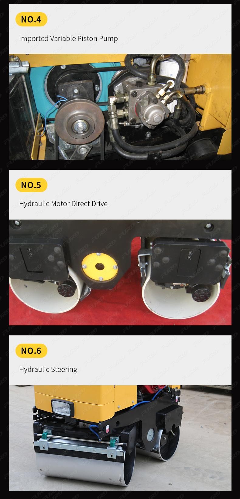 Hand Operate Double Drums Road Roller