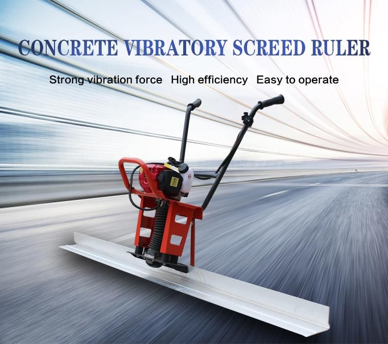 High Efficiency Gasoline Concrete Surface Finishing Screed Vibration Ruler