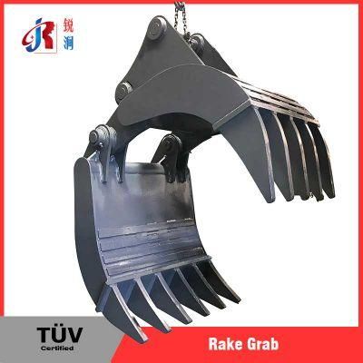 11 Finger Rake Grab for Exavator Digger