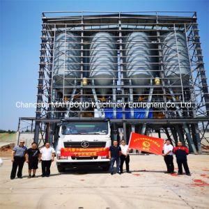 (SANLI) Hzs 240 Powder Silo Top-Mounted Large Concrete Mixing Plant for Construction Equipment