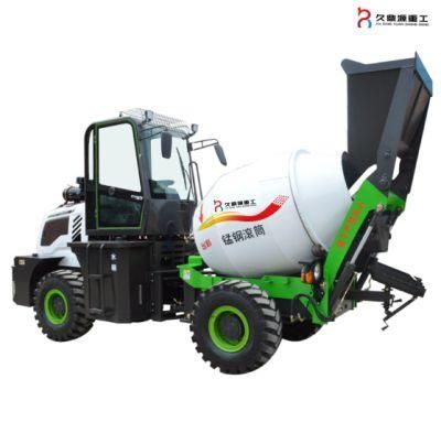 Diesel Portable Concrete Mixer Mobile Automatic Loading Concrete Mixer Pump Truck 1~6cbm