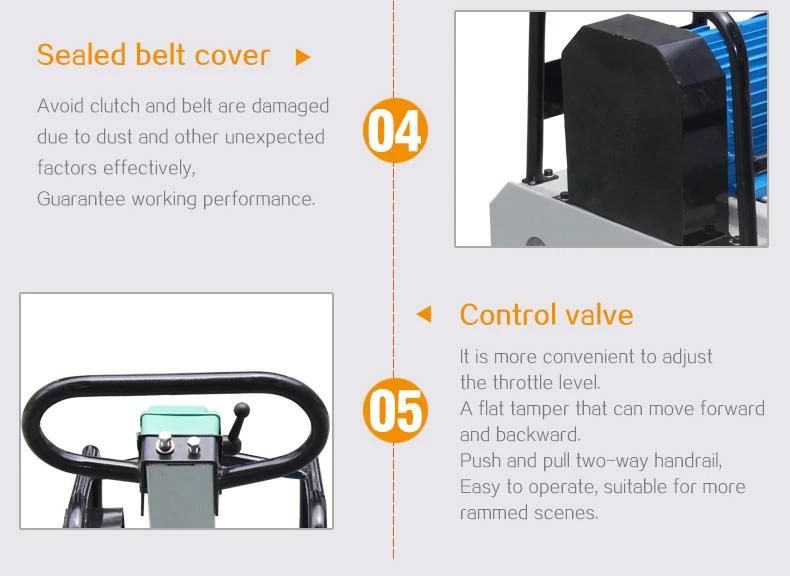 3 Phase 380VAC Plate Compactor Tamper Machine for Road Construction