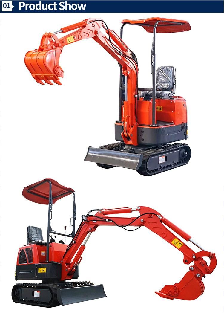 China Mini 800kg Mini Digger Bagger Pelle for Sale with Koop Euro 5 Diesel Engine