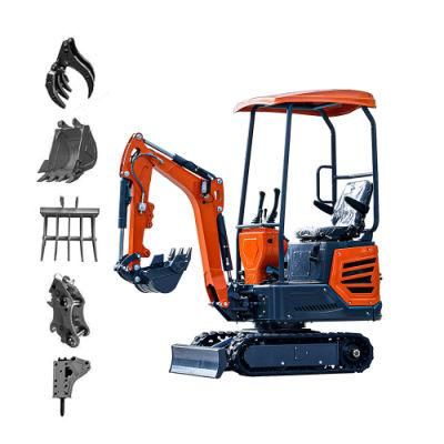 Wholesale EPA Euro 5 Mini Excavator 1000 Kg Manufacturer 1 Ton 0.8 Ton 1.2 Ton 1.5 Ton 2ton Cheap Price Support Online Secure Transactions