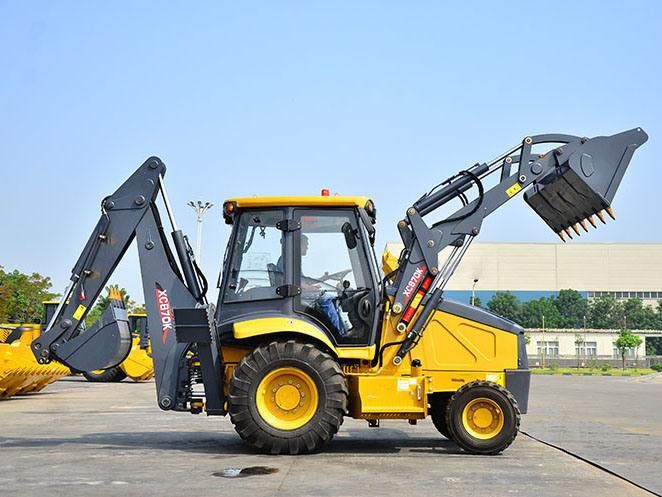 Top Brand 8.4 Ton 0.2cbm Small Backhoe Loader with Mower Clg777A for Hot Sale