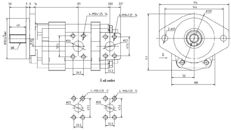 Top Quality Hydraulic Gear Pump CBS for Agricultural Machinery