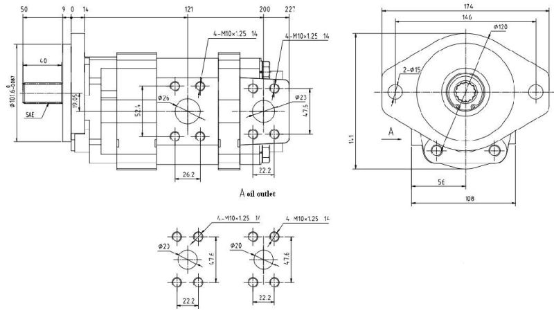 Top Quality Hydraulic Gear Pump CBS for Agricultural Machinery