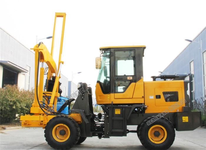 Highway Drop Hammer Pile Driver Guardrail Post Pile Driver