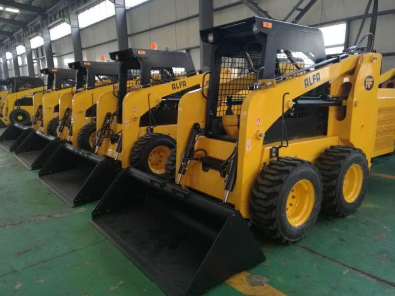China Mini Digger 1.0 Ton Mini Skid Steer Loader Swivel Mini Loader