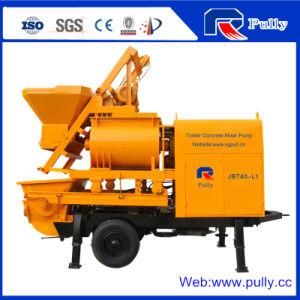 Pully Manufacture Portable Double Shaft Concrete Mixer Pump for Sale (JBT40-L)