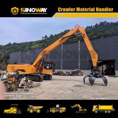 Material Handling Machine Scrap Grabbing Excavator