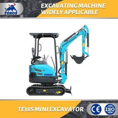 China Wholesale Mini Excavator Ere18h 1.5 Ton with Competitive Prices