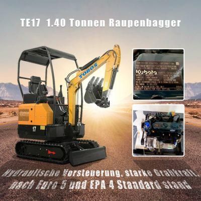 Operate Weight 1.4ton Chinese Mini Excavator for Sale with Good Price