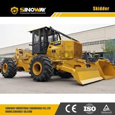 Professional New Tree Logging Equipment Mini Wheel Timber Log Skidder with Cable for Sale