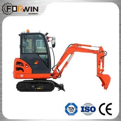 Chinese Famous 2 Ton Small Hydraulic Digger Fw20b Mini Backhoe Crawler Track Excavator