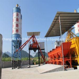 (SANLI) 25m3/H Concrete Machinery Automatic Elevator Bucket Mini Concrete Mixing Station