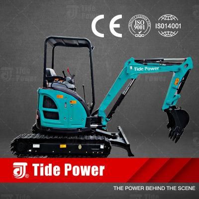 Tide Mini Excavator, 1ton Excavator, Farm Mini Excavator, Euro V, EPA