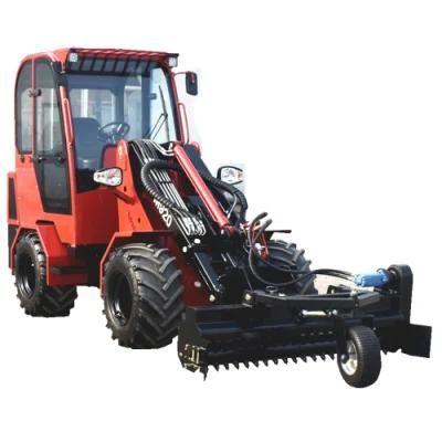 Construction Machinery 2000kg Small Wheel Loader with Hydraulic Rock Hammer Attachment for Sale