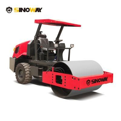 Sinomach Mini Vibration Road Roller 3 Ton 6 Ton Small Vibratory Compactor Roller with Single Smooth Drum