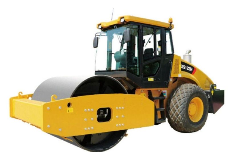 12 Tons Mechanical Drive Single Drum Vibratory Road Roller Mini Road Roller Compactor Rg123xsh