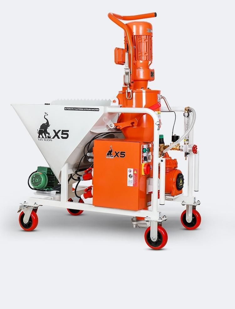 X5 Strong Stator and Rotor Hot Sale Gypsum Plastering Machine