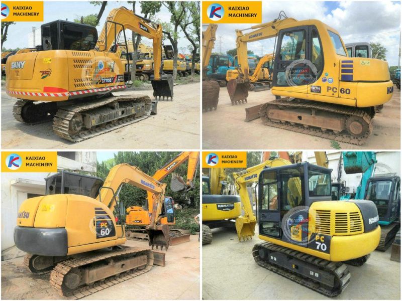 Japanese 6ton Hydraulic Crawler Used Excavator Hitachi Zax60/Zx70 Backhoe Small Hitachi Second Hand Excavator with Blade and Original Breaker Harmmer Line Clamp