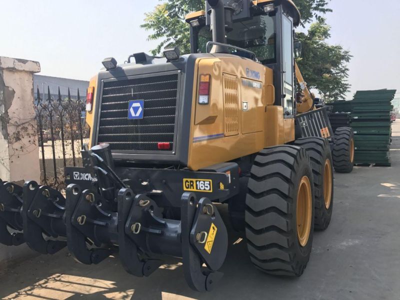 Road Grader 165HP Motor Grader with Cummins Engine Gr165 Three Ripper Shank
