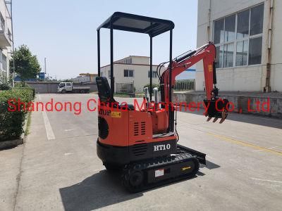 Big Discount 2020 New Rubber Crawler Track 1t Mini Excavator with Stock