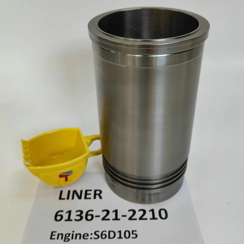 Machinery Engine Cylinder Liner 6137-21-2210 6136-21-2210 for Excavator PC200-3 Buildozer D41A Engine S6d105