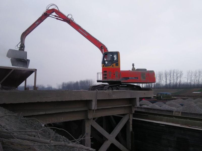 Efficient Material Handling Machine, Hydraulic Grab, for Handling Wood, Steel, Sand, Coal