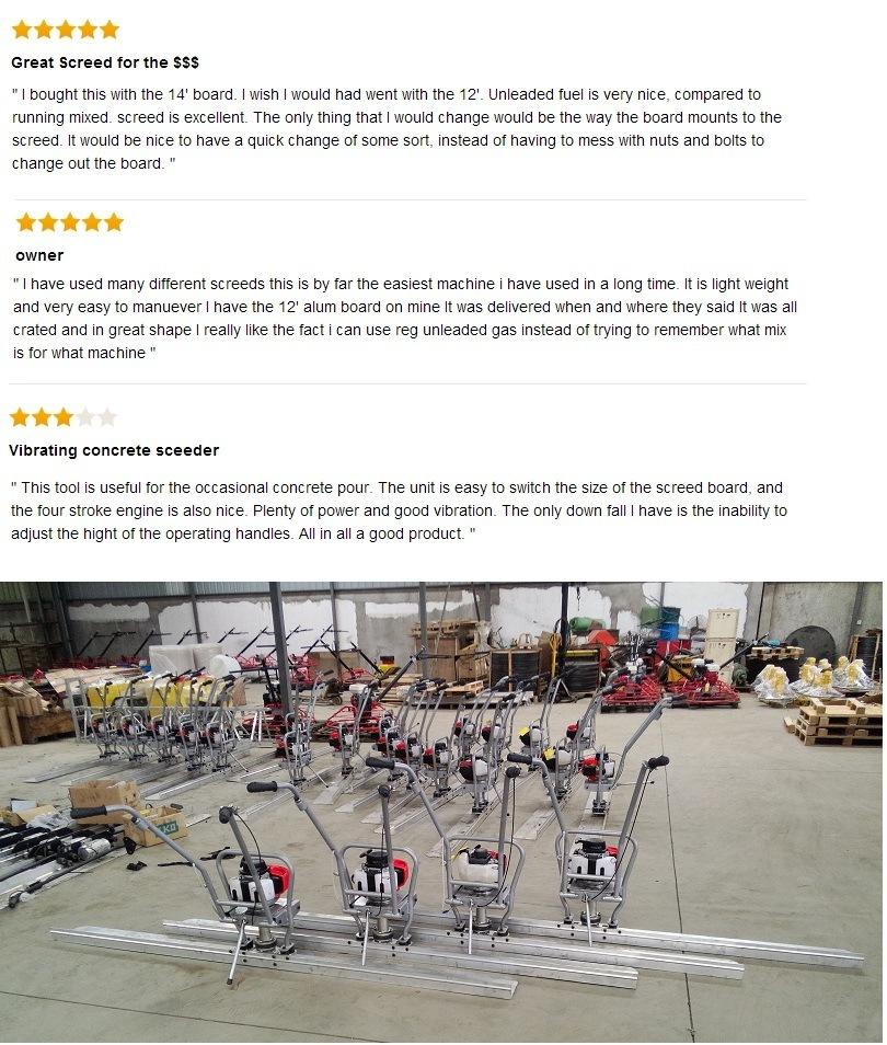 Gasoline Concrete Aluminum Alloy Floor Screeding Machine