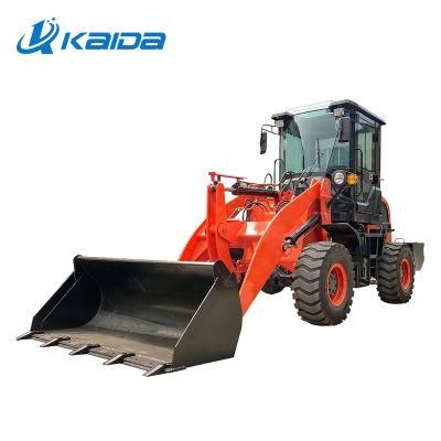 China Mini Wheel Loader for Sale and Full Range Wheel Loader Spare Parts for Sale with Quick Hitch and 4 in 1 Bucket