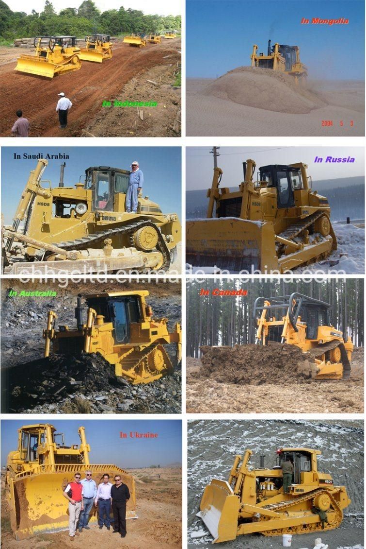 High Quality 165HP Crawler Bulldozer, Track Bull Dozer with Rippers