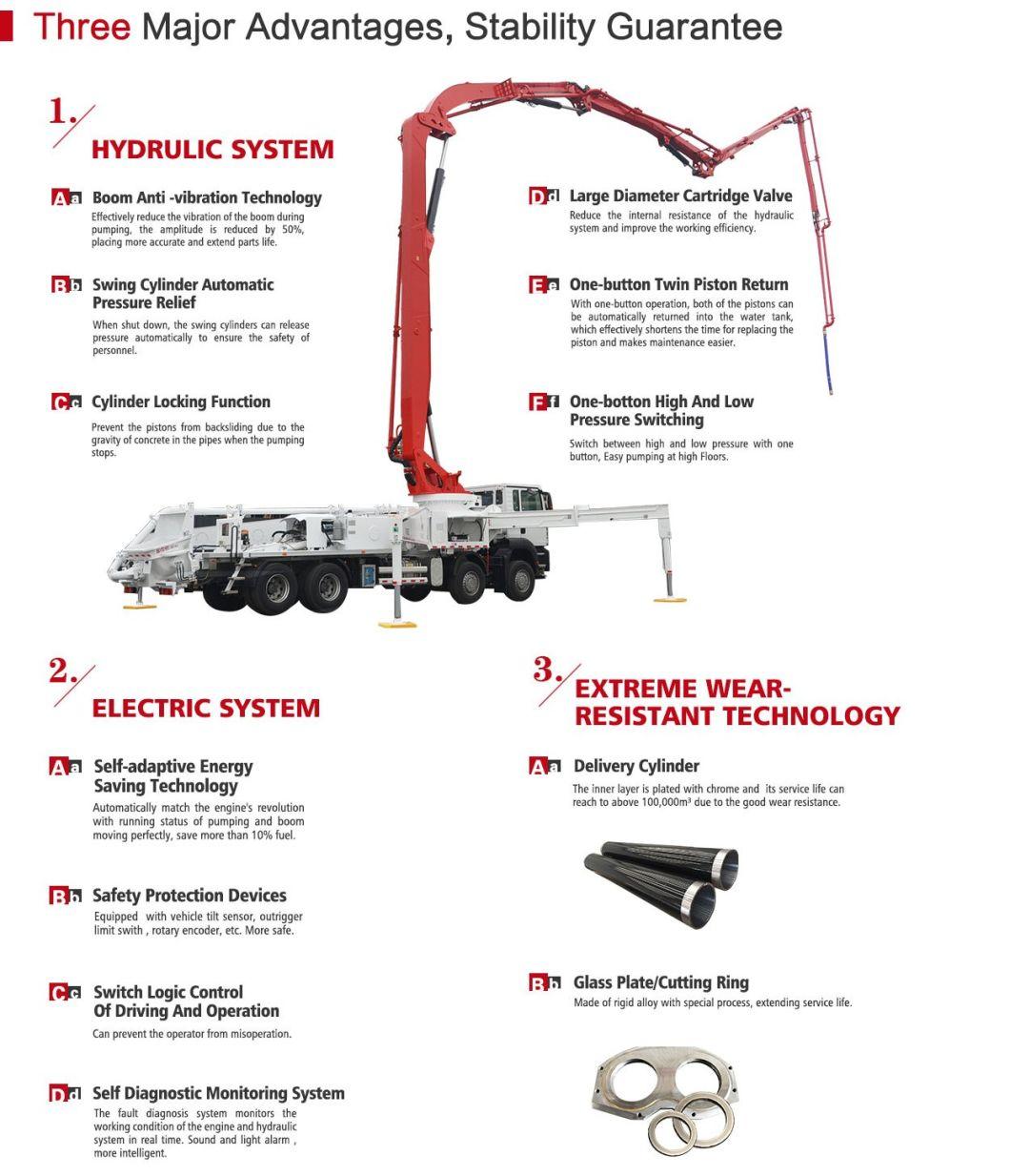 Truemax Concrete Machinery Tp58rz6 Truck Mounted Boom Pump