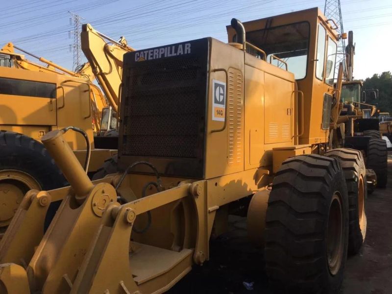 Used Original Caterpillar Motor Grader Cat14G Good Working Condition