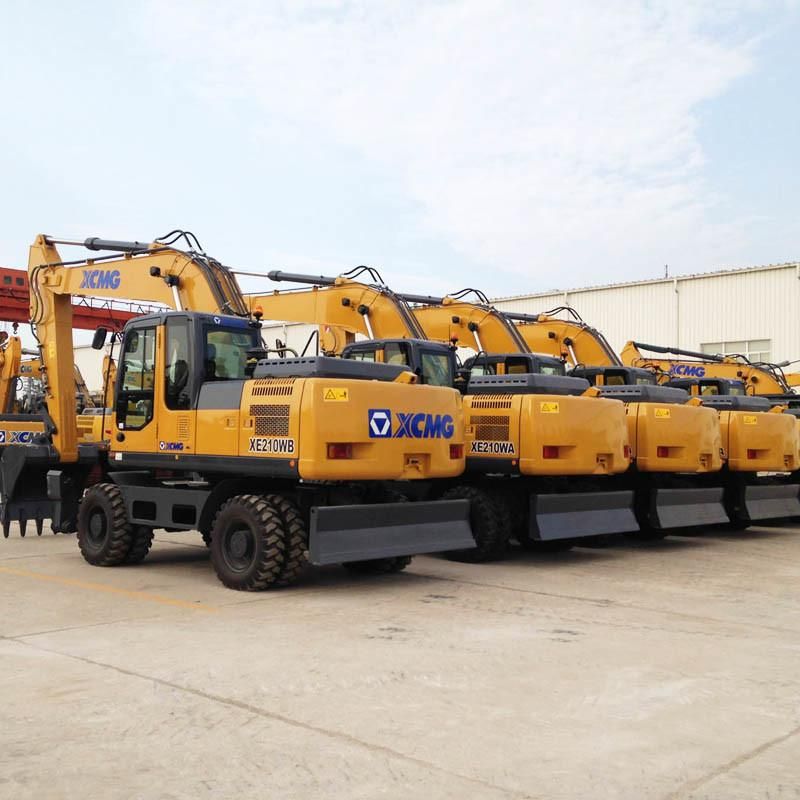 China Xe210wb 20ton Wheel Excavator with 0.9cbm Bucket