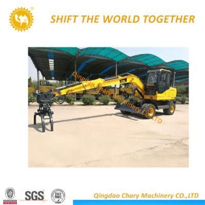 Wheel Excavator with Grapple for Sale