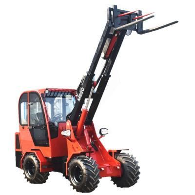 2000kg Loading Capacity Compact Good Price Small Hydraulic Adjusting Froklift Wheel Loader