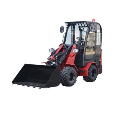 1000kg Net Load Capacity Mini Compact Size CE Articulated Wheel Loader 4X4 Snow Bucket Wheel Loaders for Sale
