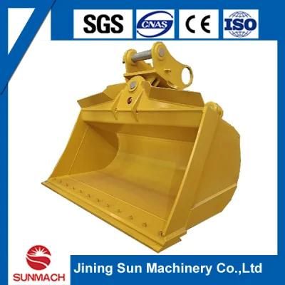 1800mm Width Hydraulic Rotating Excavator Tilting Bucket with Cylinder for 20t Excavators